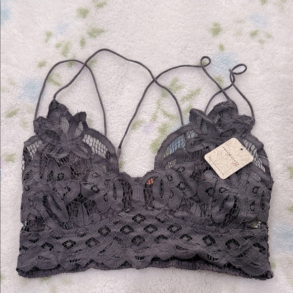 Free People Charcoal Bralette - Picture 1 of 2